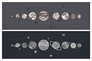 Planets bundle, seamless patterns, an Object Illustration by Good Studio (Thumbnail 3 of 16)