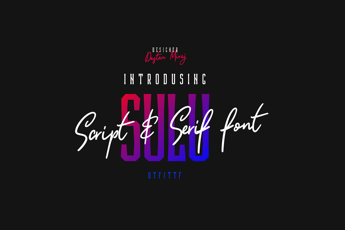Sulu Duo font, a Serif Font by Visio studio (Photo 1 of 15)