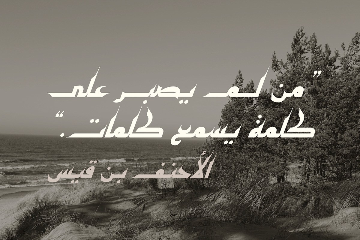 Kaleel - Arabic Typeface, a Script Font by Mostafa El Abasiry (Photo 10 of 19)