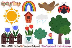 Spring Time Digital Clipart