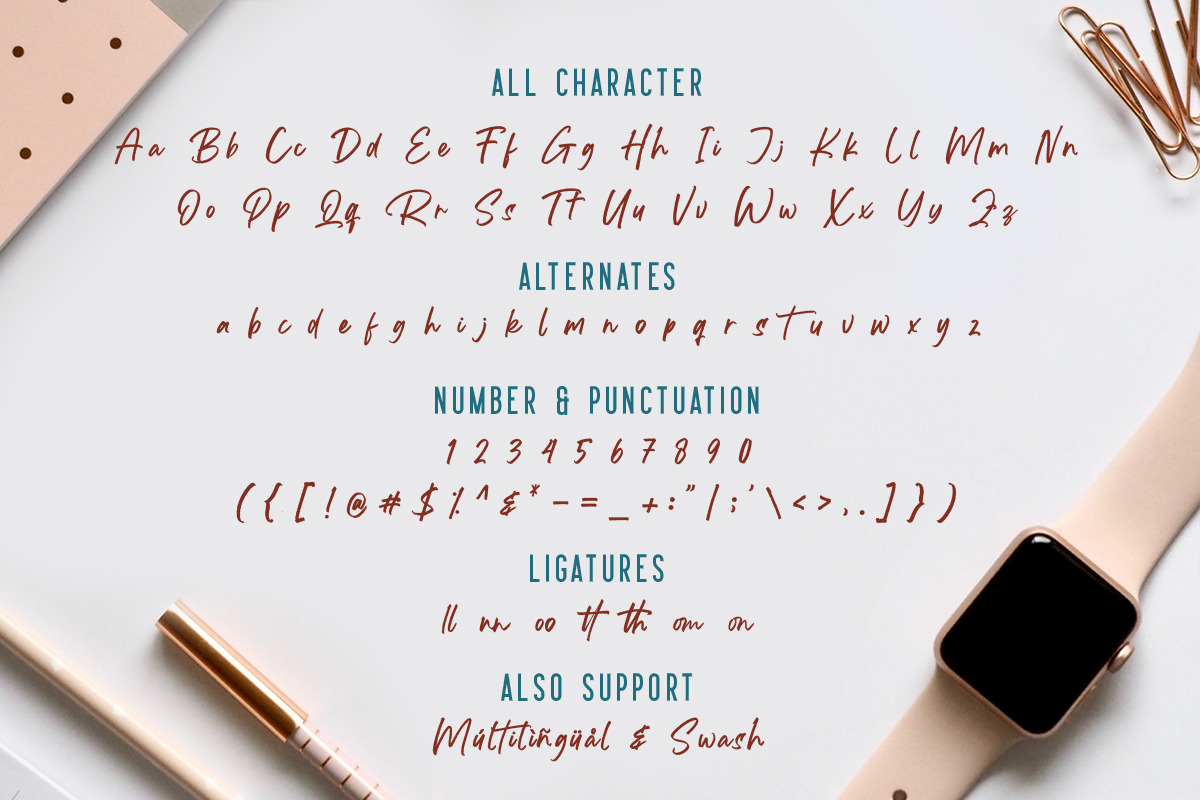 Costa Rica - Handwritten Font, a Script Font by din-studio.com