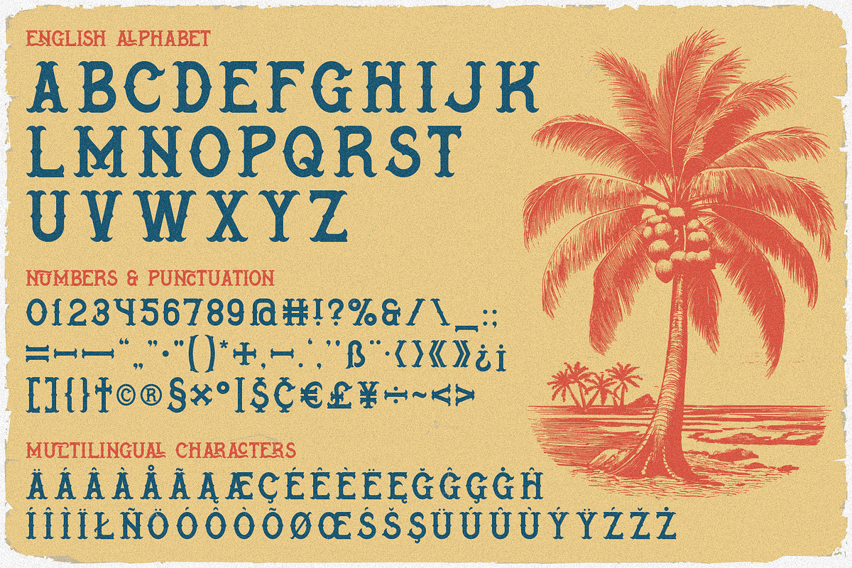 Aloheaven Vintage Label Font, a Serif Font by JumboDesign (Photo 3 of 5)