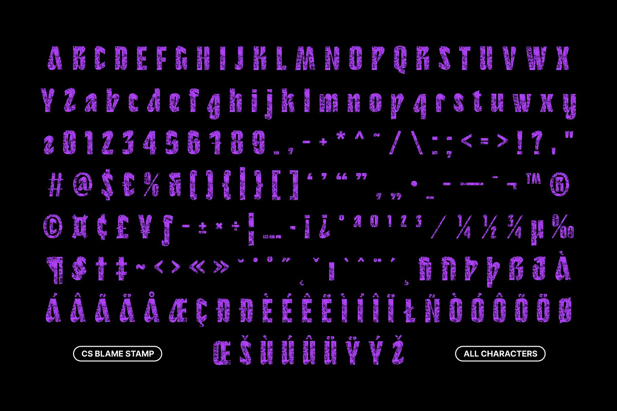 CS Blame Stamp, a Sans Serif Font by Craft Supply Co. (Photo 8 of 8)