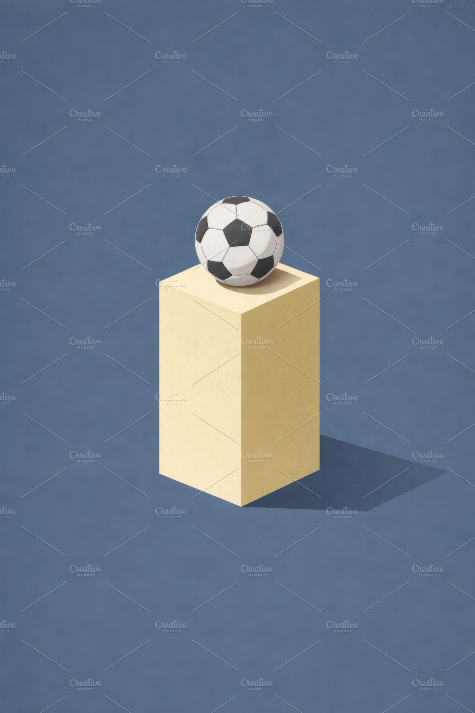 Football soccer retro poster with ba, a Photo by Dvoevnore photos