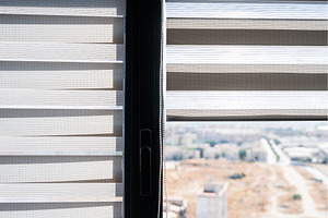 Close View of Modern Window Blinds