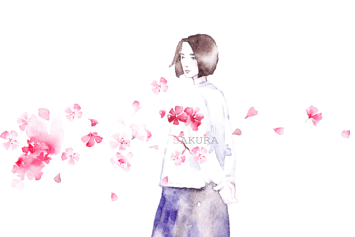 Sakura, a Decorative Illustration by Knysh Ksenya (Photo 3 of 8)