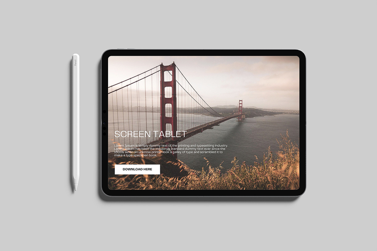 iPad Pro Mockup, an iPad Mockup by Graphiculon (Photo 8 of 11)