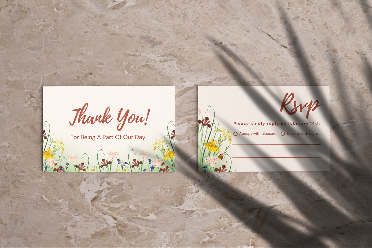 Floral Wedding Suite Canva Template, a Marketing Template by ArbaStudio (Photo 3 of 5)