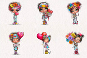 Whimsical Nurse Girl clipart, a Seasonal Illustration by CreationArt (Thumbnail 2 of 7)