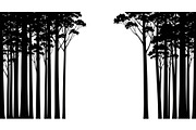 Forest Frame Silhouette SVG Bundle, an Illustration by jahid234 (Thumbnail 4 of 51)