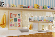 MILLIE | Kitchen Frame Mockup Set, a Household Mockup by SoleilHomeMockups (Thumbnail 4 of 12)