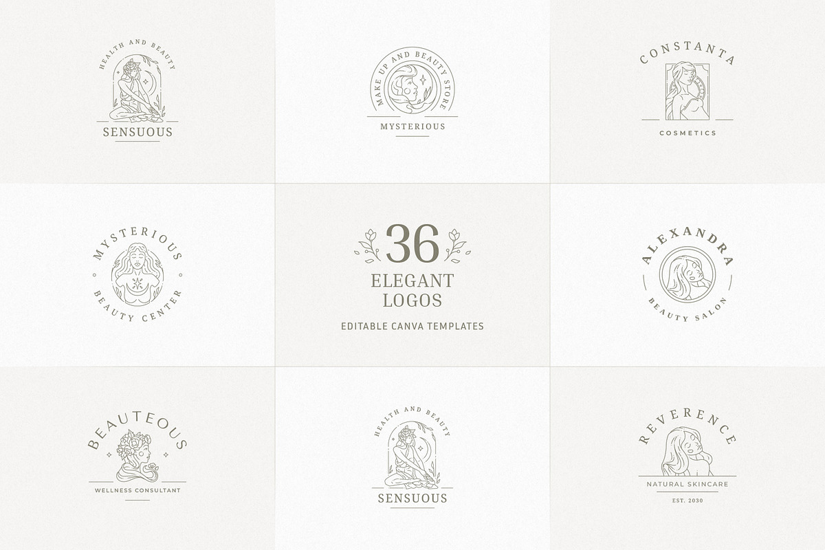 36 Elegant Logo Templates | Canva, a Branding & Logo Template by Vasya Kobelev (Photo 1 of 10)