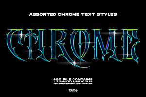 Chrome Metal Text Styles 2.0