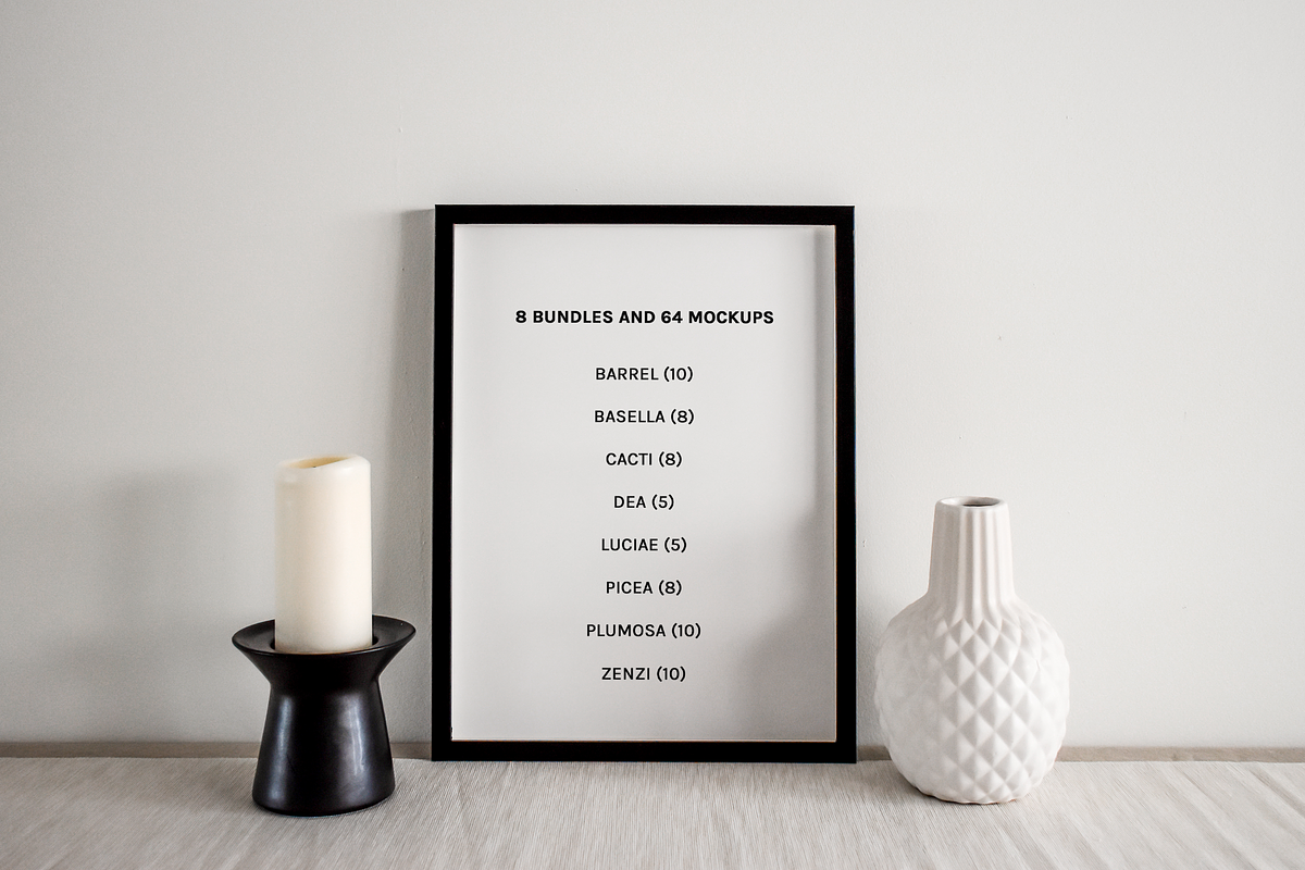 Picture Frame Mockup Mega Bundle 6, a Household Mockup by Saguaro Digital (Photo 2 of 20)