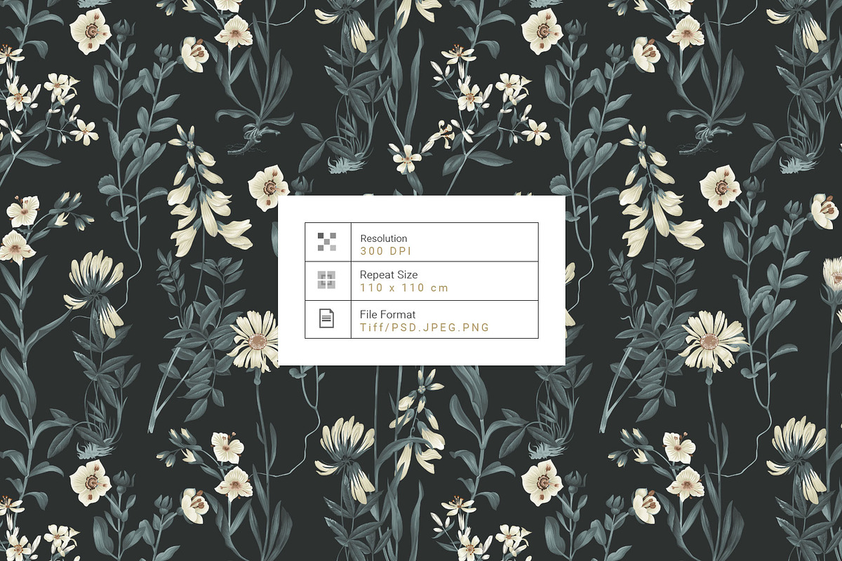 Lujo Botanique Prints & Motifs, a Pattern Graphic by TSTUDIO (Photo 4 of 12)
