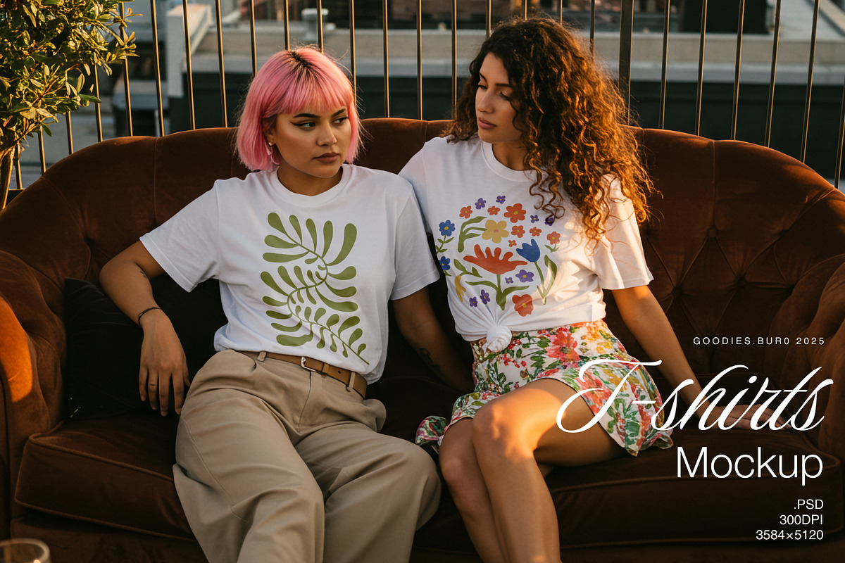 Urban Rooftop T-Shirt Mockup, a Shirt Mockup by Goodies.Buro (Photo 1 of 2)