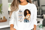 Brown Hair Girl Be Confident PNG, a Seasonal Illustration by Craft Nest (Thumbnail 3 of 6)