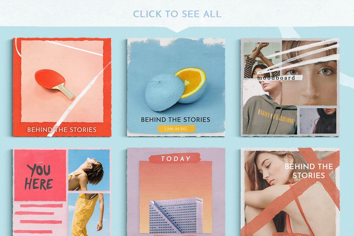 INK & WATERCOLOR animated bundle, a Social Media Template by As Good As Possible (Photo 4 of 13)