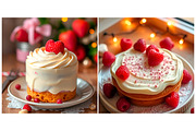 SET Cake Sweet Dessert Background, a Background Graphic by IrySha (Thumbnail 7 of 7)