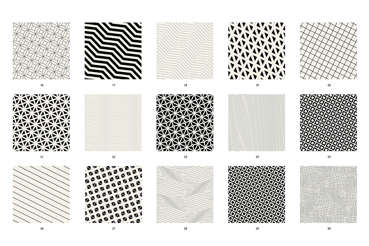 Minimalist Seamless Patterns | vol.2, a Pattern Graphic by Curly_Pat (Photo 4 of 10)