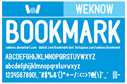 Bookmark Font, a Sans Serif Font by weknow (Thumbnail 1 of 6)