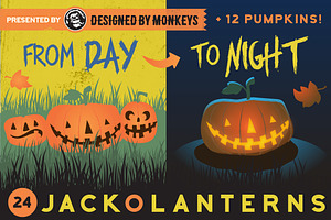 Day-to-Night Jack-o-lanterns