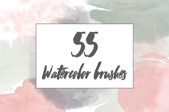55 Watercolor Brushes preview 2