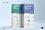 Standing Pharmaceutical Box Mockup, a Packaging Mockup by Ram Studio LLC (Thumbnail 1 of 12)
