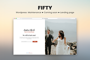 CMP Fifty - Maintenance Landing Page, a WordPress Template by NiteoThemes (Thumbnail 1 of 6)