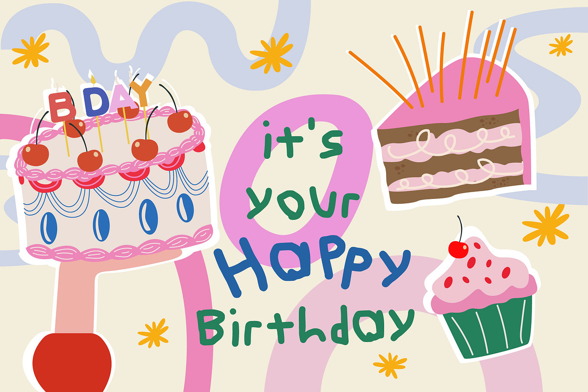 It's your Birthday bundle, a Food Illustration by Luamor (Photo 5 of 13)