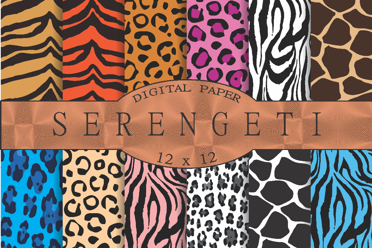 Animal print digital paper