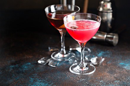 Old fashioned and grapefruite star anise cocktails, a Food & Drink Photo by farwasser