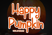Happy Pumpkin | Script Font, a Script Font by Scratchones (Thumbnail 1 of 8)