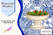 Watercolor - 32 Procreate Brushes, a Brush Add-On by MissPerfectKaos (Thumbnail 6 of 9)