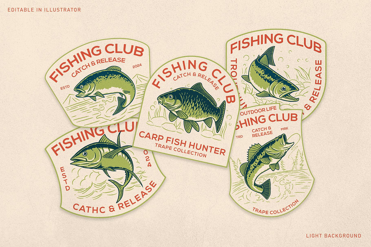 Fishing Illustrations & Bade designs, an Animal Illustration by Trape Graphic Studio (Photo 2 of 10)