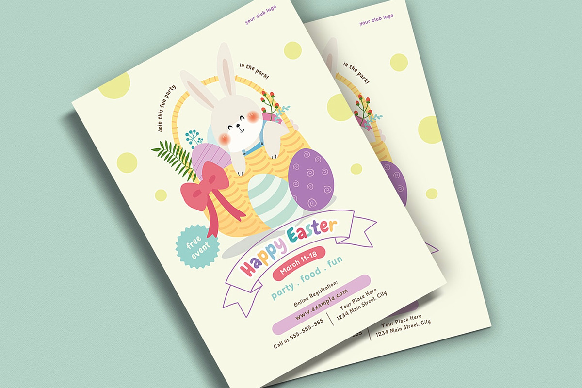 Easter Event Flyer Templates, a Flyer Template by Esui Studio (Photo 3 of 3)