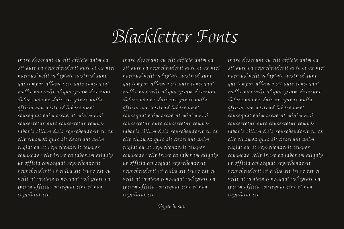 Coffee - Blackletter Fonts, a Blackletter Font by paperinsun (Photo 12 of 12)