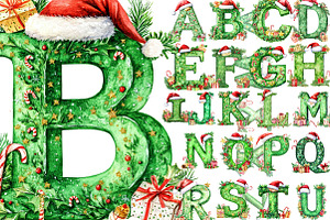 Christmas Alphabet Gold Letters Png