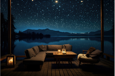 Organic Lake sofa nature. Generate, a Nature Photo by Ylivdesign