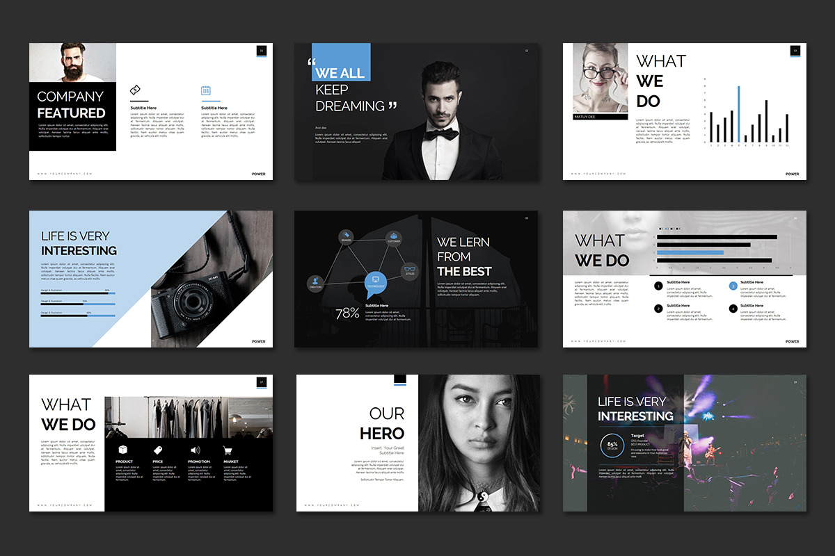 Power Powerpoint Presentation, a Presentation Template by Stock Shape (Photo 3 of 8)