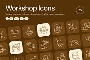 Workshop Icon Art Set, an Outline Icon by Prosymbols