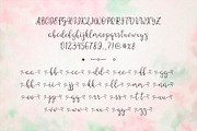 Lovely font with hearts, a Script Font by JuliaKJ (Thumbnail 2 of 3)
