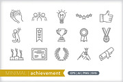 Minimal achievement icons, an Outline Icon by Picture Window (Thumbnail 1 of 5)