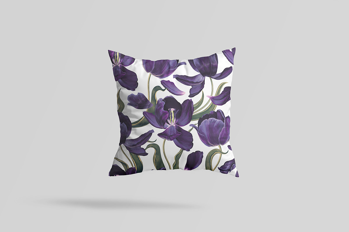 Dark Tulips Vector Set, a Background Graphic by MarynaPetrovska (Photo 12 of 13)