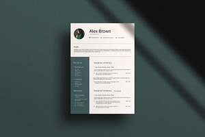 Creative Resume Template, a Resume Template by slidestock55