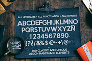 Script Calm + 100 Elements + Bonus, a Script Font by SmartDesigns (Thumbnail 4 of 5)