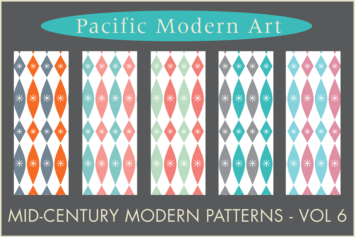 Midcentury Modern Retro Design Kit, a Pattern Graphic by Pacific Modern Art (Photo 42 of 89)