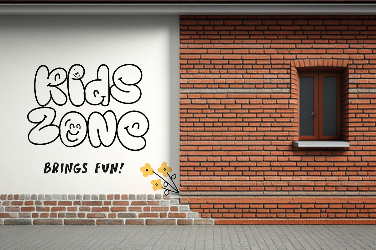 Bubble Graffiti Font, a Font by artyway (Photo 6 of 6)