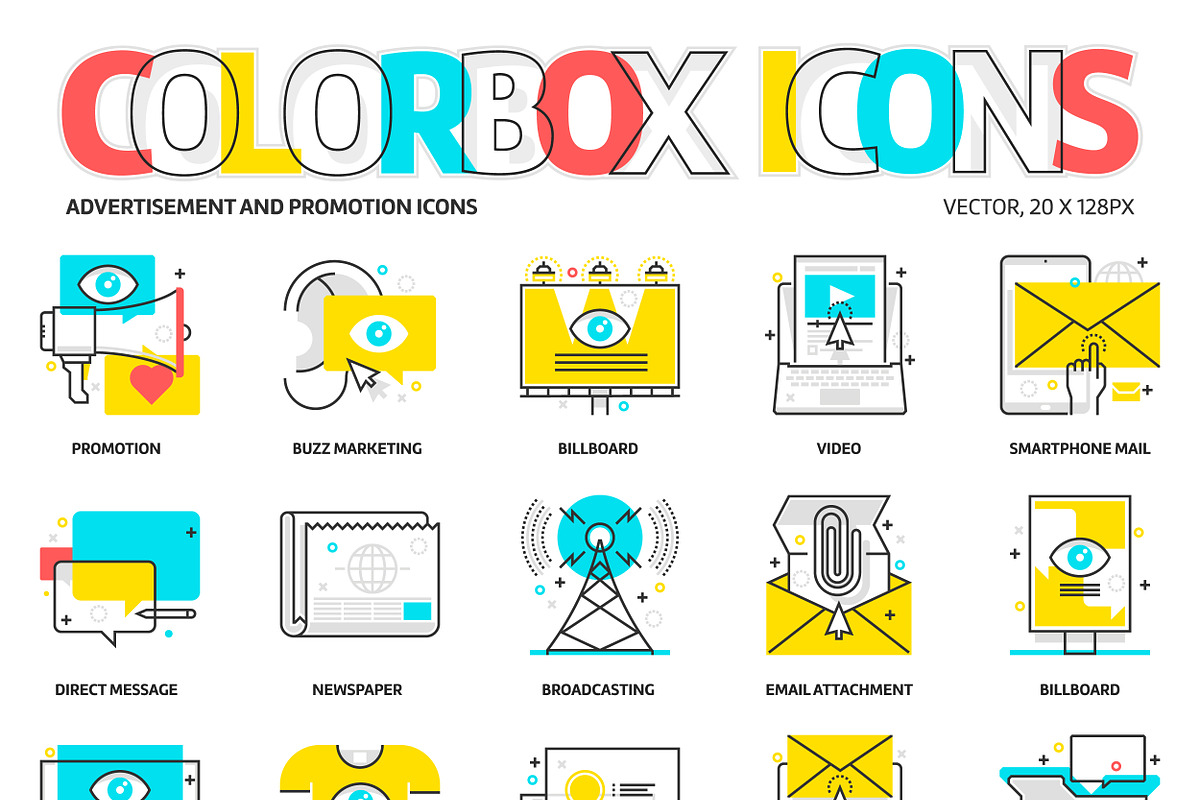 Color box icons bundle, an Icon by Howcolour (Photo 15 of 34)