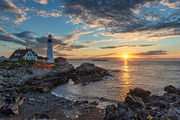 Portland head lighthouse at sunrise featuring portland, sunrise, and, a Nature Photo by Lucky Photographer (Thumbnail 2 of 2)